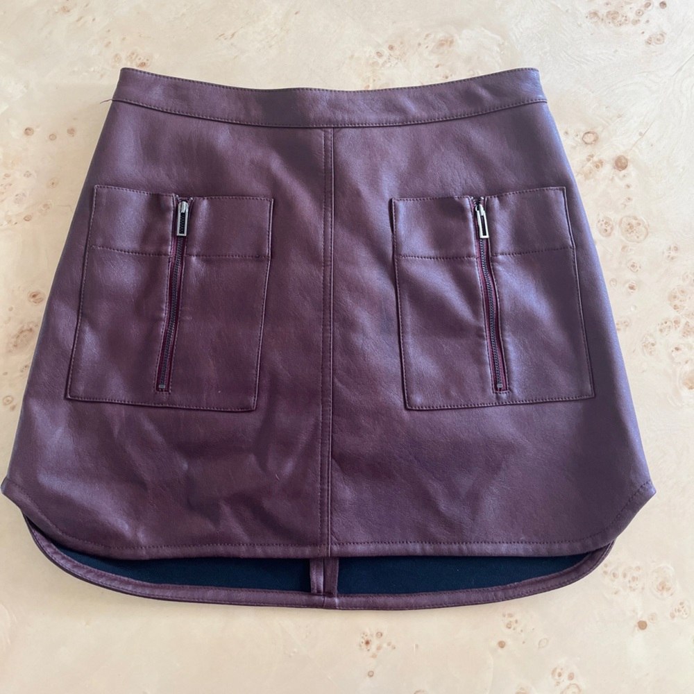 BCBG leather skirt